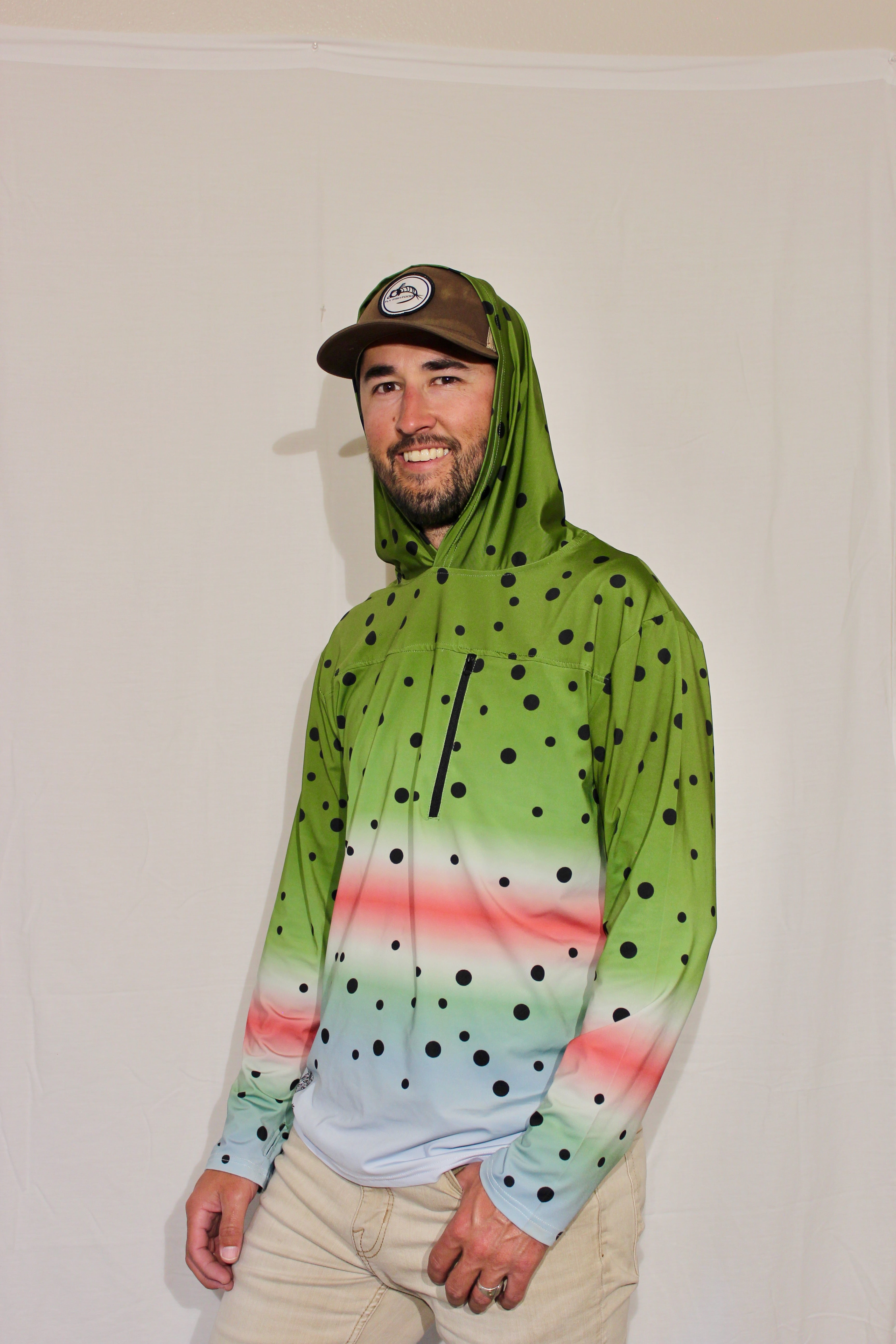 Rainbow Trout UV Fly Fishing Hoodie Trout Threads