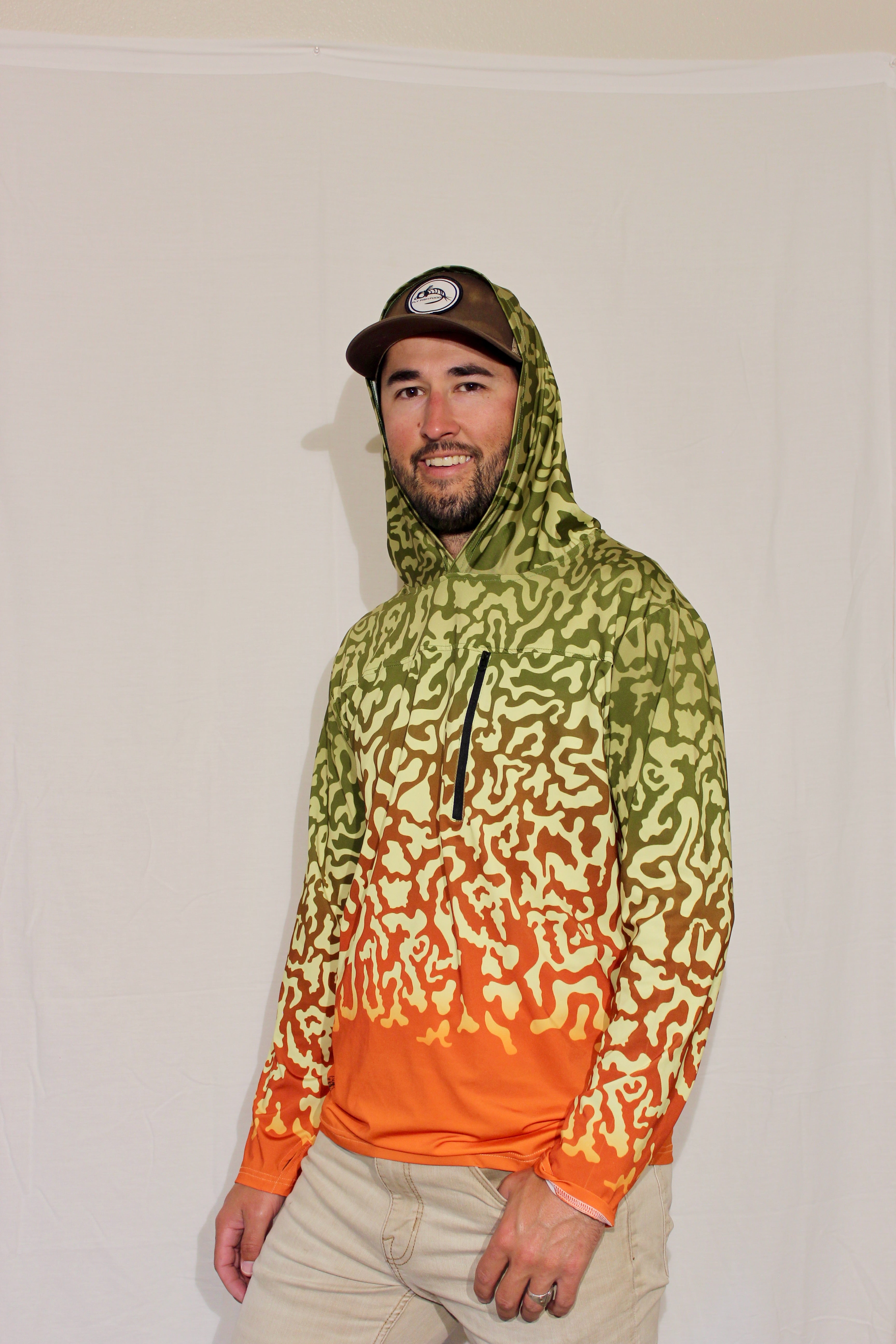 Tiger Trout UV Fly Fishing Hoodie Trout Threads